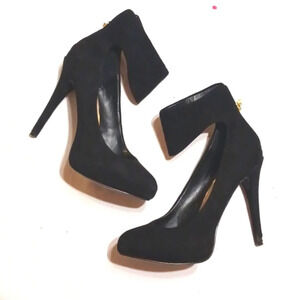 Jessica Simpson Suede Pumps with Ankle Band Size 8